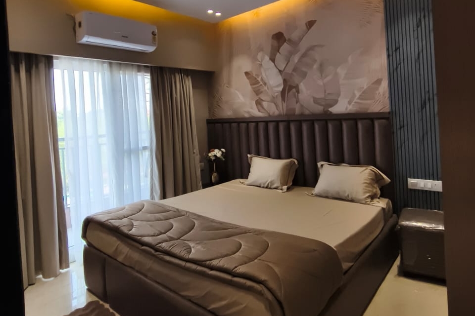 Spacious and well-ventilated 2 BHK flat interior in Raipur, available for under 35 lakhs.