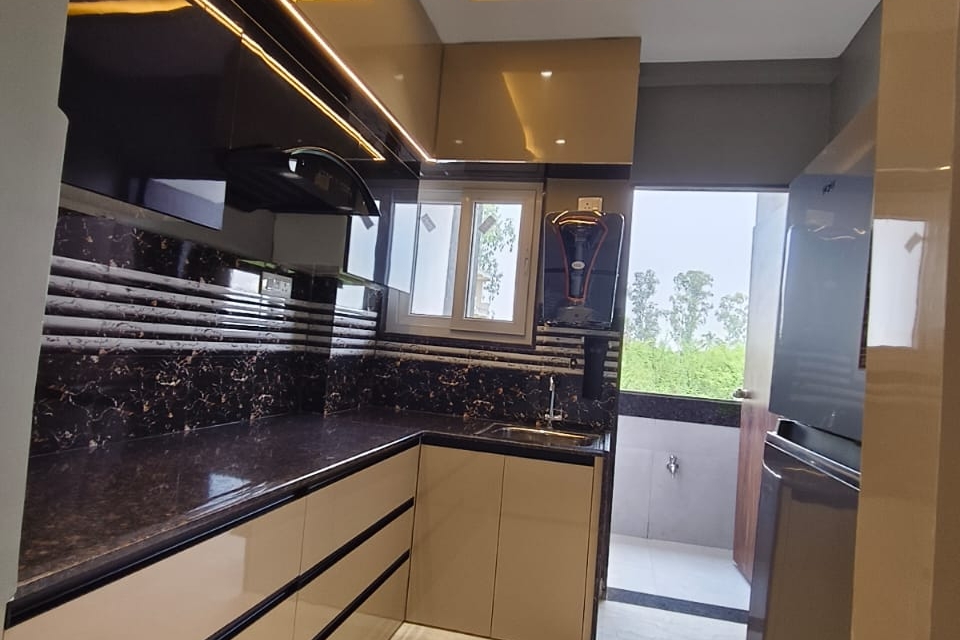 Spacious and well-ventilated 2 BHK flat interior in Raipur, available for under 35 lakhs.