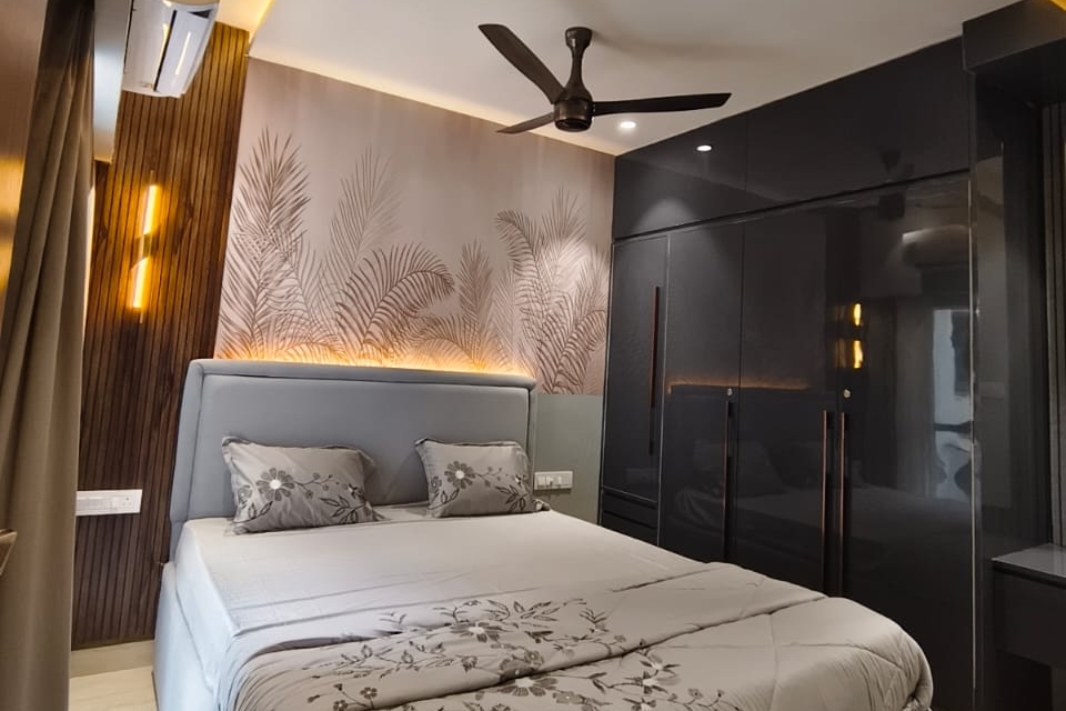 Spacious and well-ventilated 2 BHK flat interior in Raipur, available for under 35 lakhs.