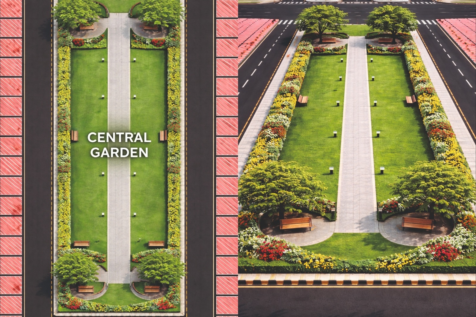 1000558076 Wide concrete CC roads and streetlights inside Anubhav Residency gated community Raipur