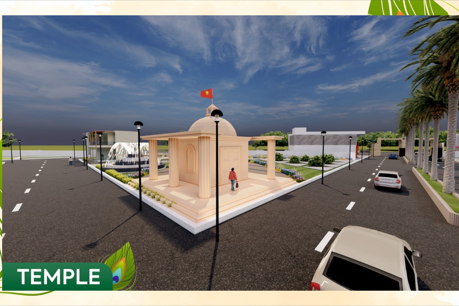 1000576272 Grand entrance gate of Vrindavan Garden residential plot project on Old Dhamtari Road Raipur