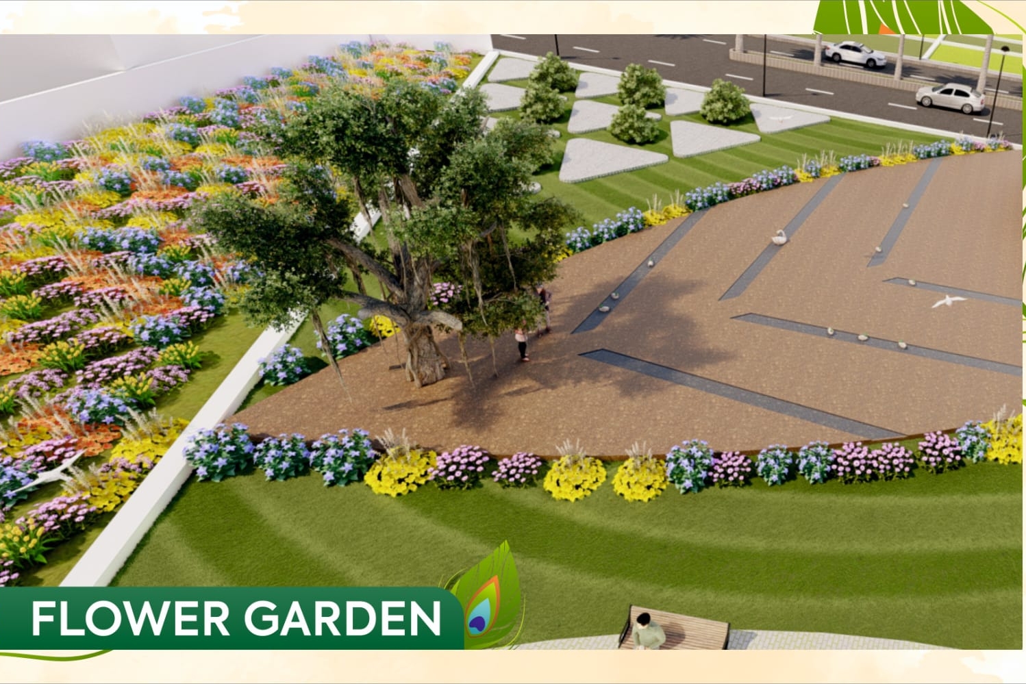 1000576281 Grand entrance gate of Vrindavan Garden residential plot project on Old Dhamtari Road Raipur
