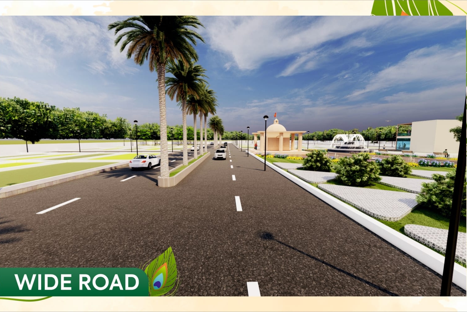 1000576287 Grand entrance gate of Vrindavan Garden residential plot project on Old Dhamtari Road Raipur